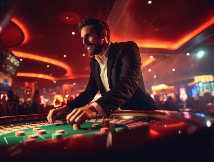 Mobile app interface showing sports and casino game selection
